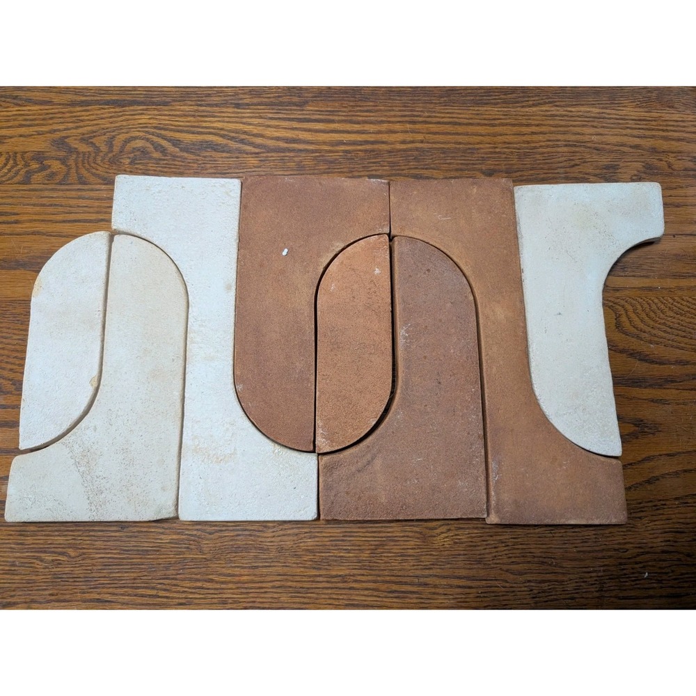 Zia Tile Cotto Durango Red Clay Medina Blanco Handmade Tiles x 8 Earthtones